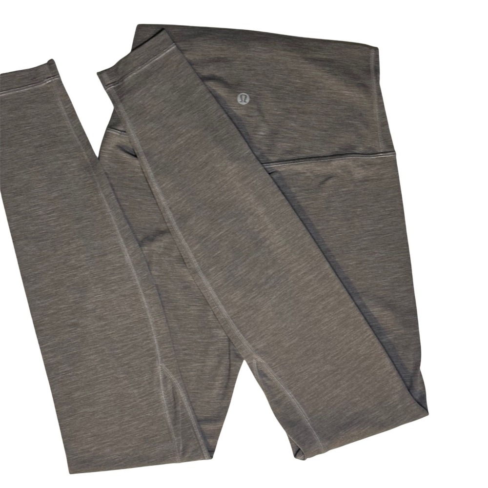 Heathered Black Lululemon Align Pant 28" Size 4